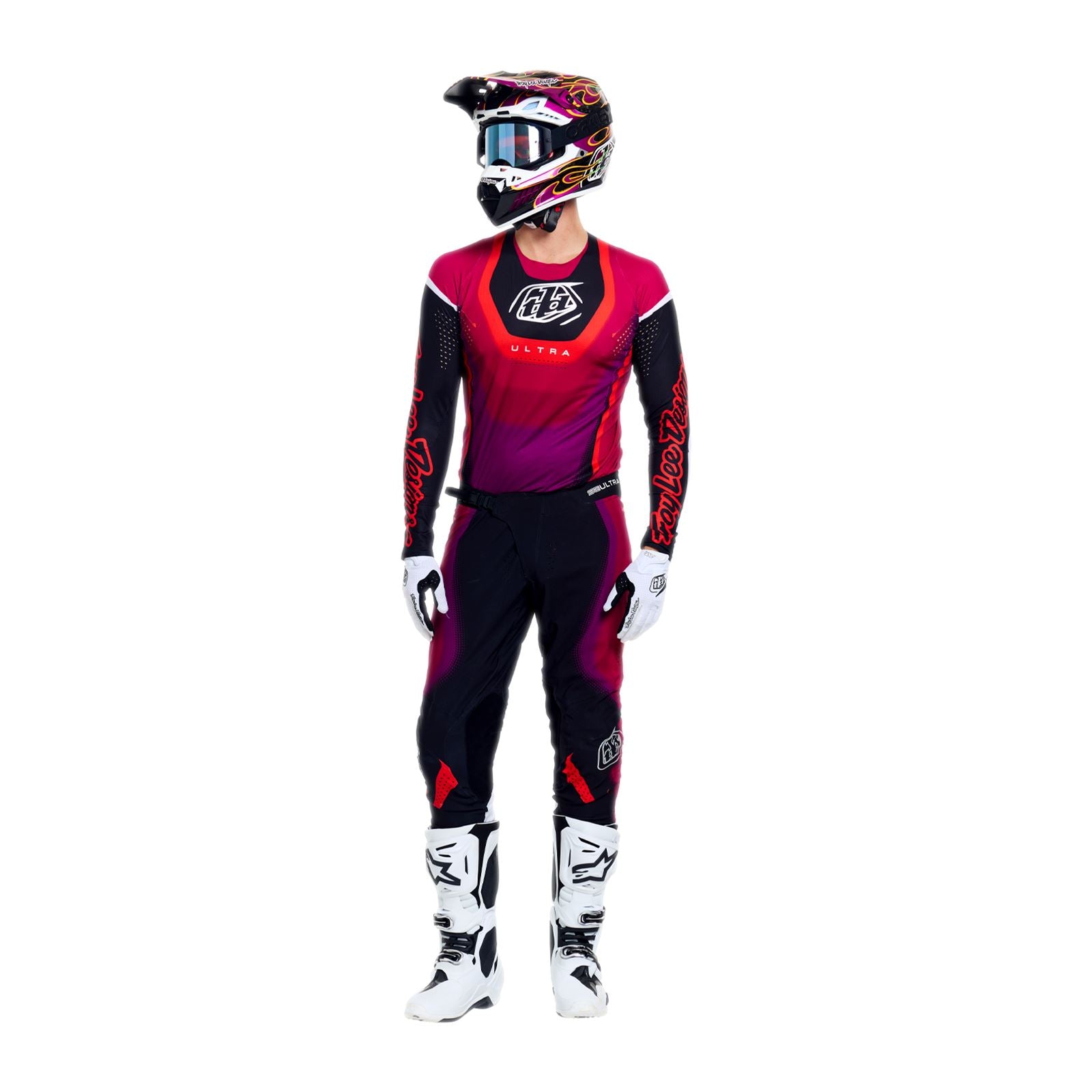 Troy Lee Designs Spring 2026 SE ULTRA Vision MX Combo Kit Black Fuchsia